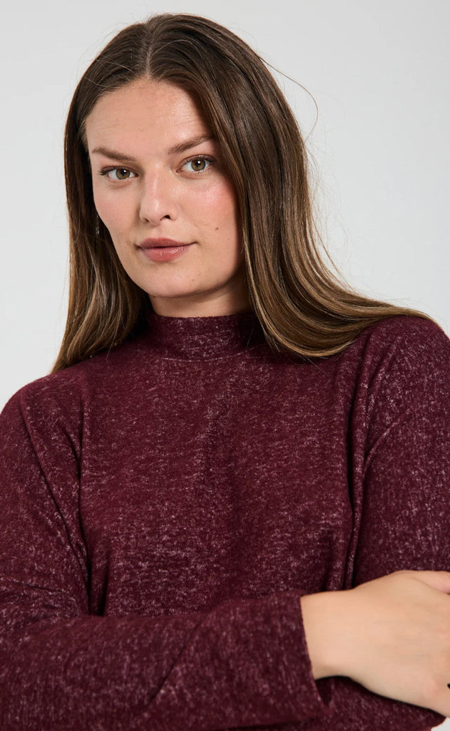 Freequent Bluse - Laveco - Port Royale Melange