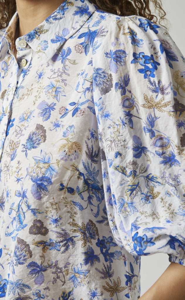 Love & Divine Skjorte - Love436-14 - Blue Flower