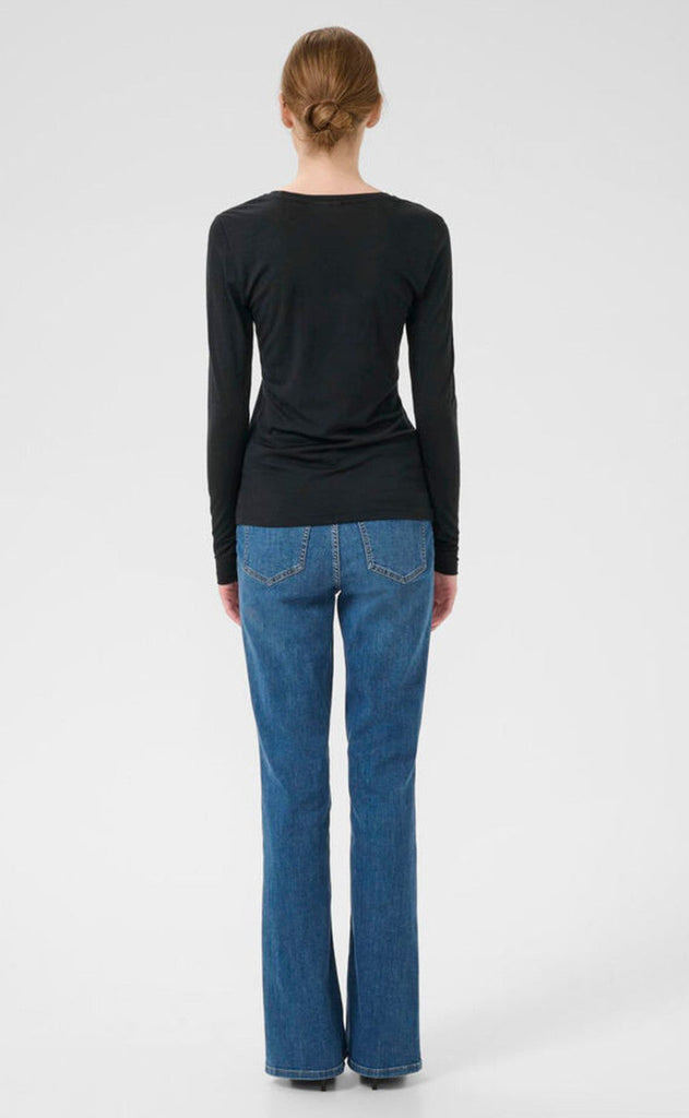 Gestuz Genser - Ninia Roundneck - Black