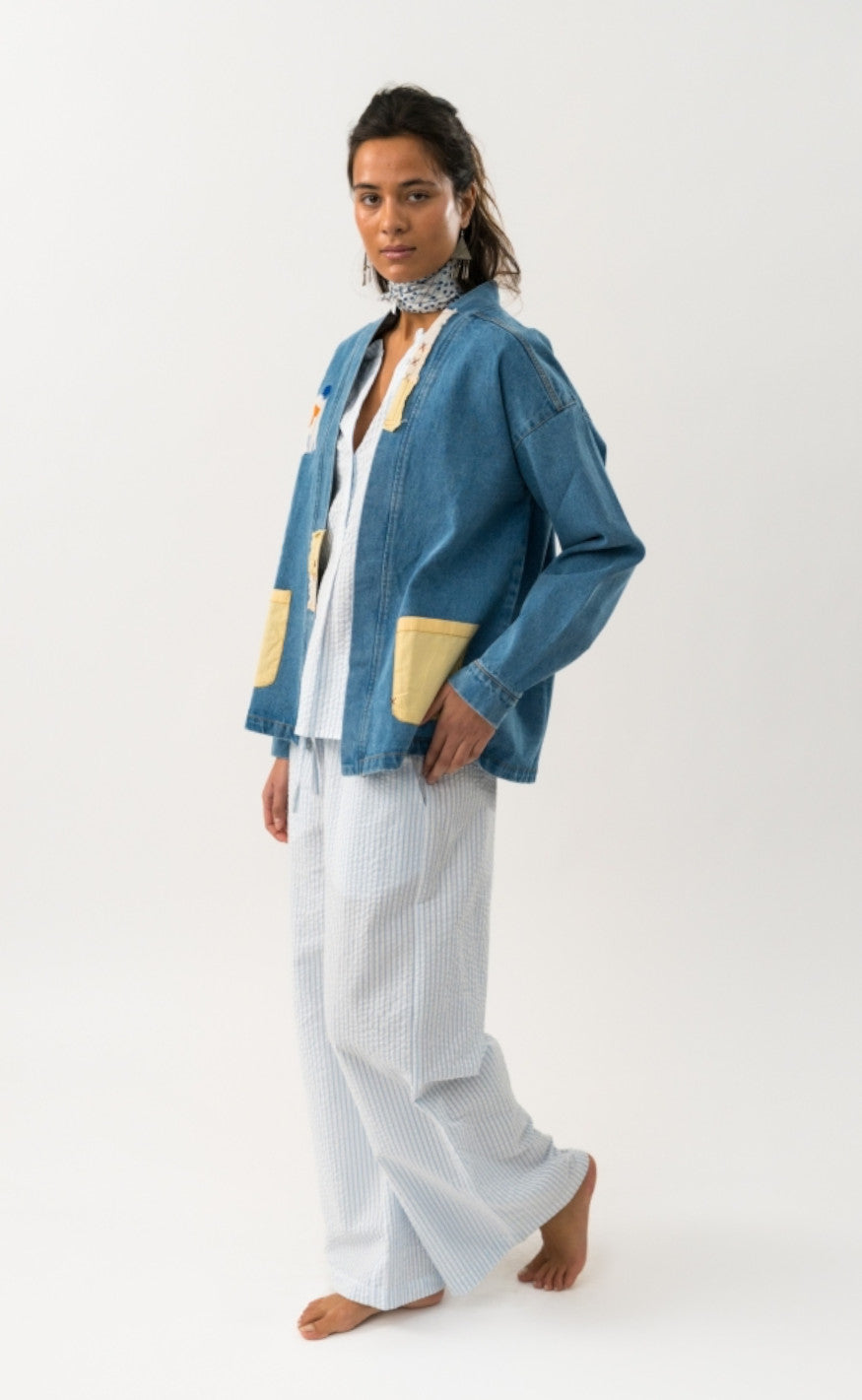 Lollys Laundry Jakke - Mila - Washed Denim