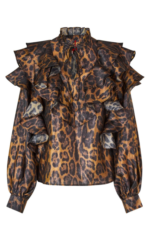 Cras Bluse - Sylvia - Hazy Leopard