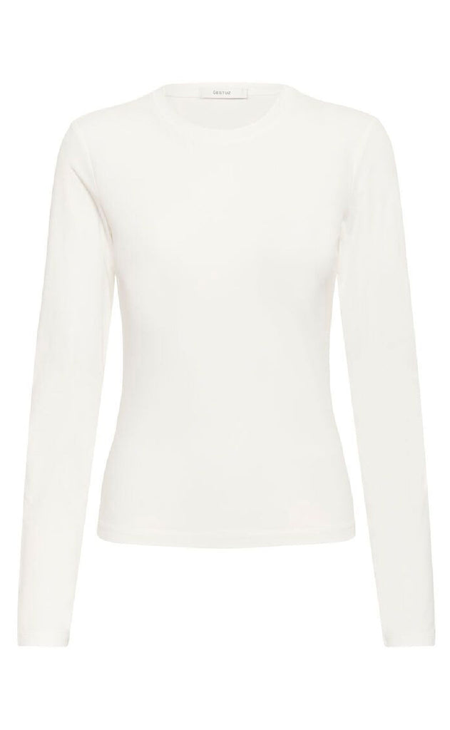 Gestuz T-Shirt - Mida LS - Egret