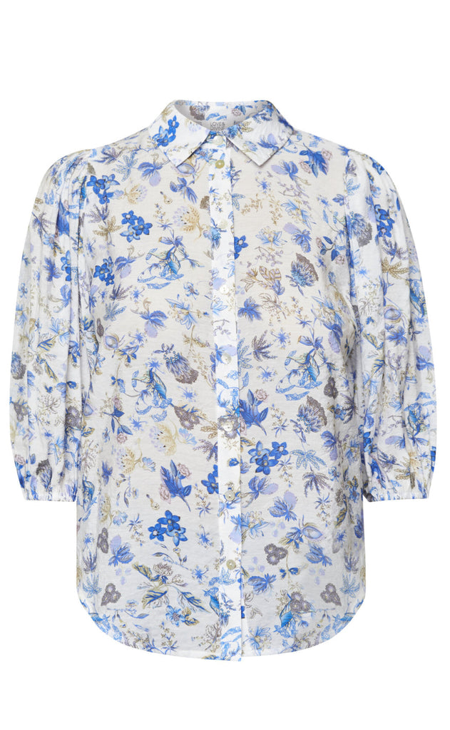 Love & Divine Skjorte - Love436-14 - Blue Flower