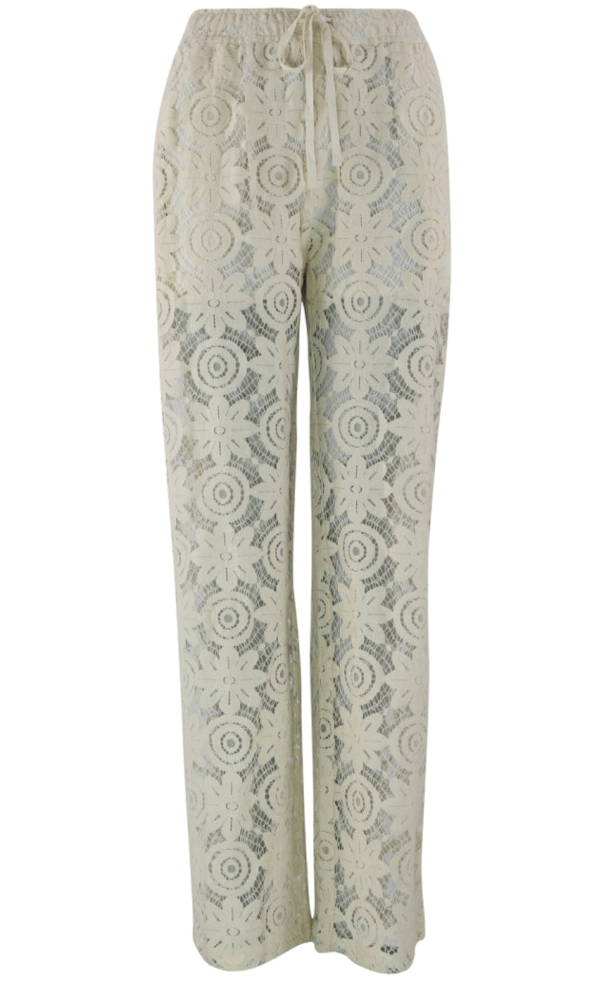 Continue Bukser - Lis Lace - Off White