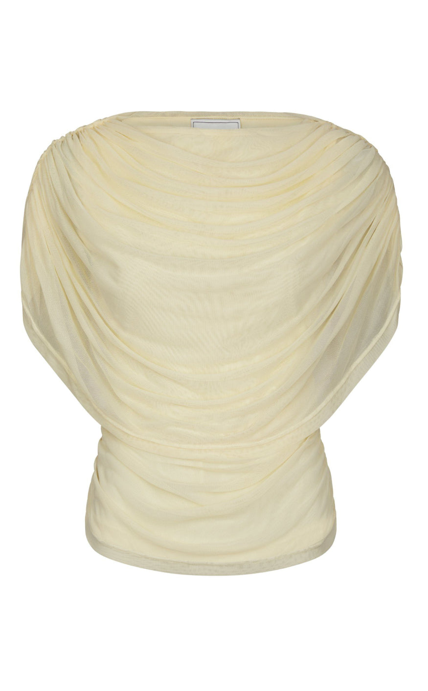 Neo Noir Topp - Cottuna Drapy - Light Yellow