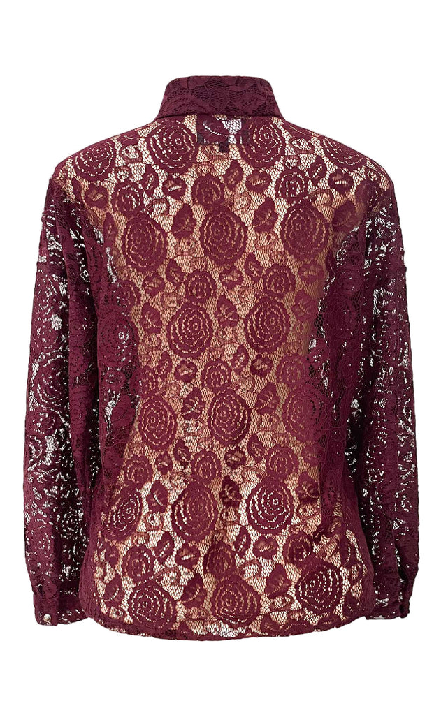 Liberte Skjorte - Lacy - Bordeaux Lace