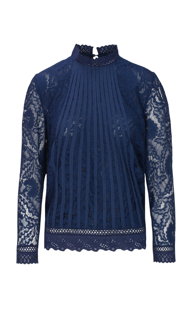 One Two Luxzuz Bluse - Laizy - Dark Antique Blue