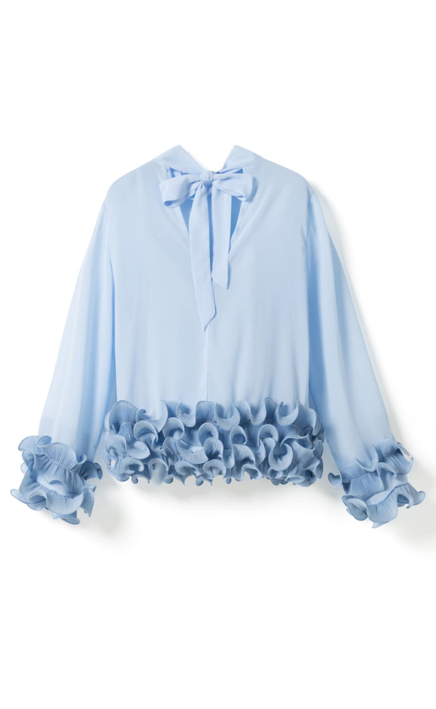 Noella Bluse - Latanietta - Sky Blue