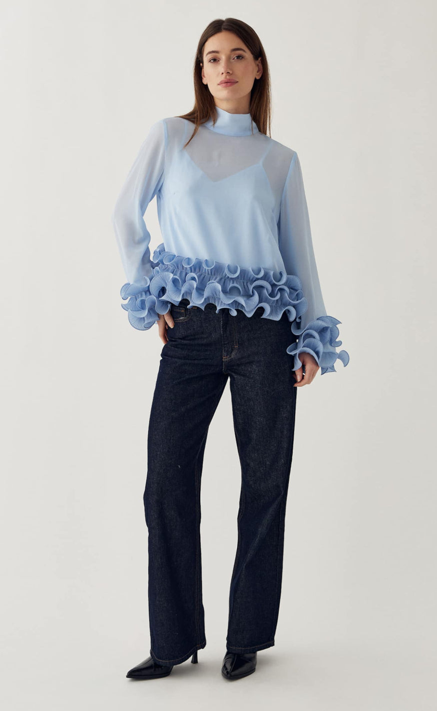 Noella Bluse - Latanietta - Sky Blue
