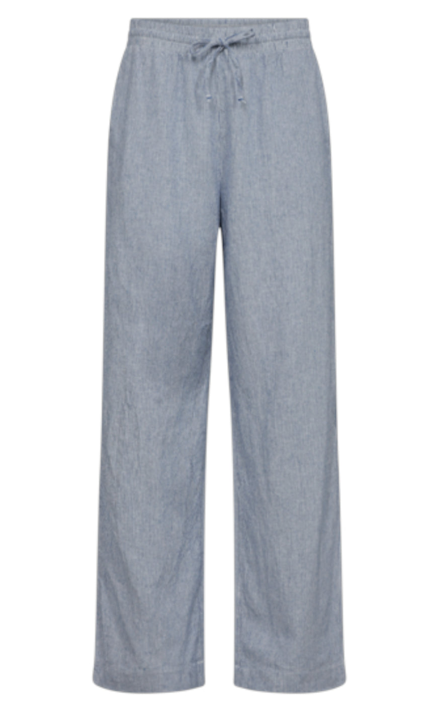 Freequent Bukser - Lava  - Off White w. Nebulas Blue