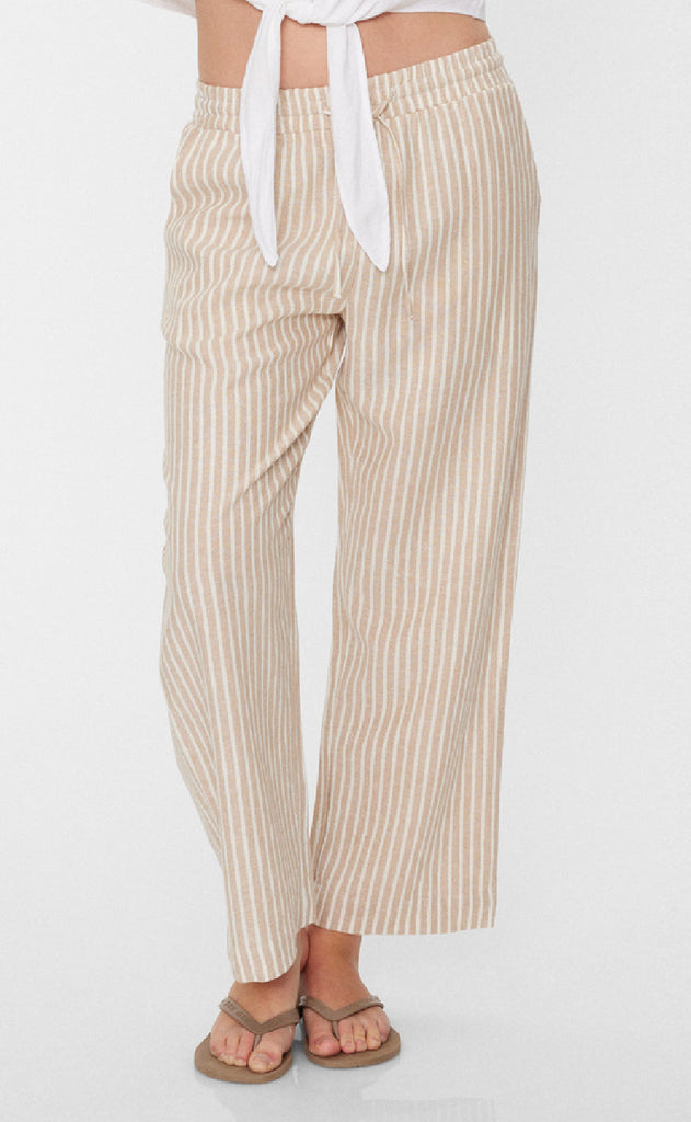 Freequent Bukser - Lava  - Simply Taupe w. Off-white