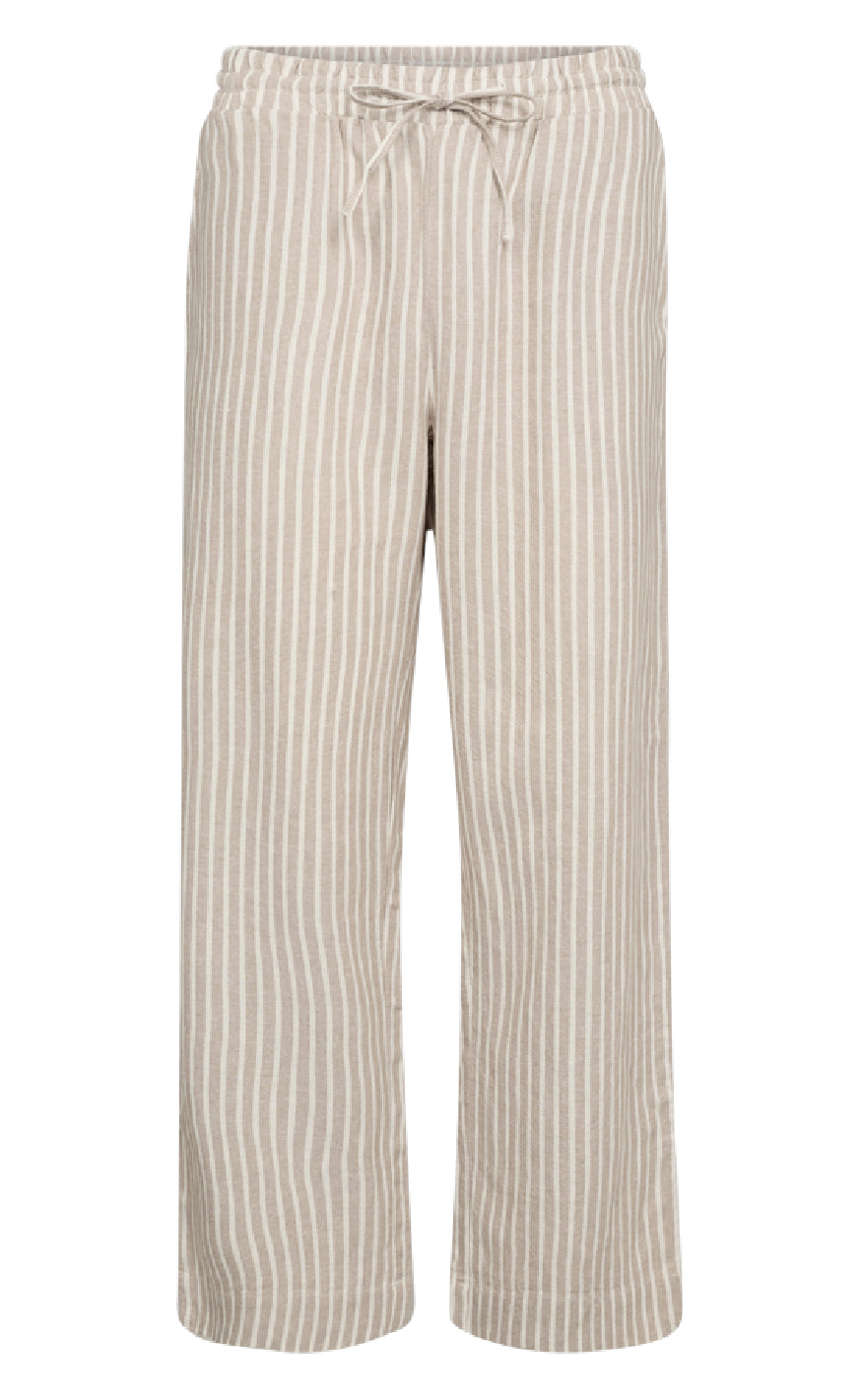 Freequent Bukser - Lava  - Simply Taupe w. Off-white