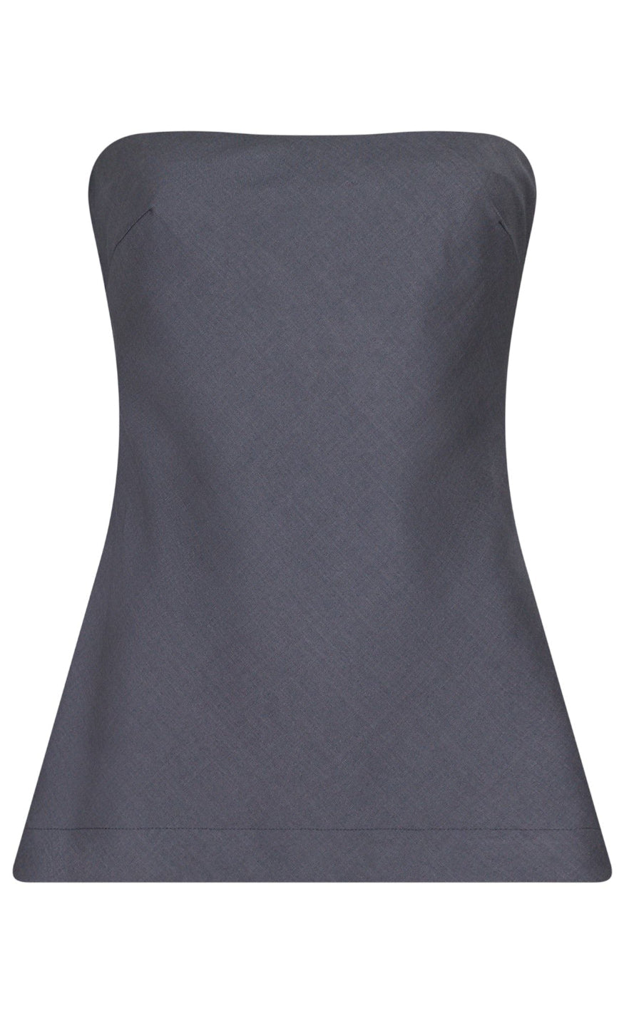 Neo Noir Topp - Leafie - Dark Grey