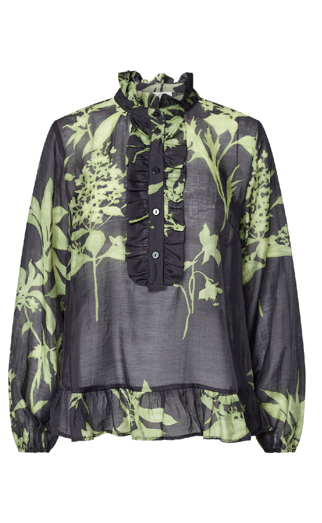 Love & Divine Bluse - Love1457 - Green Leaf