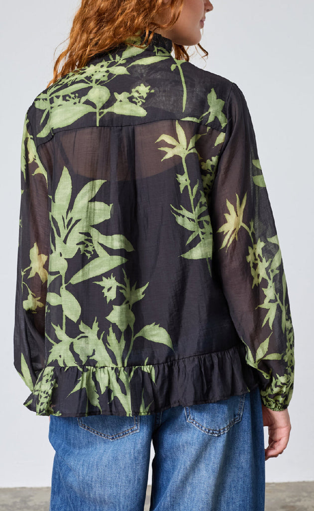 Love & Divine Bluse - Love1457 - Green Leaf