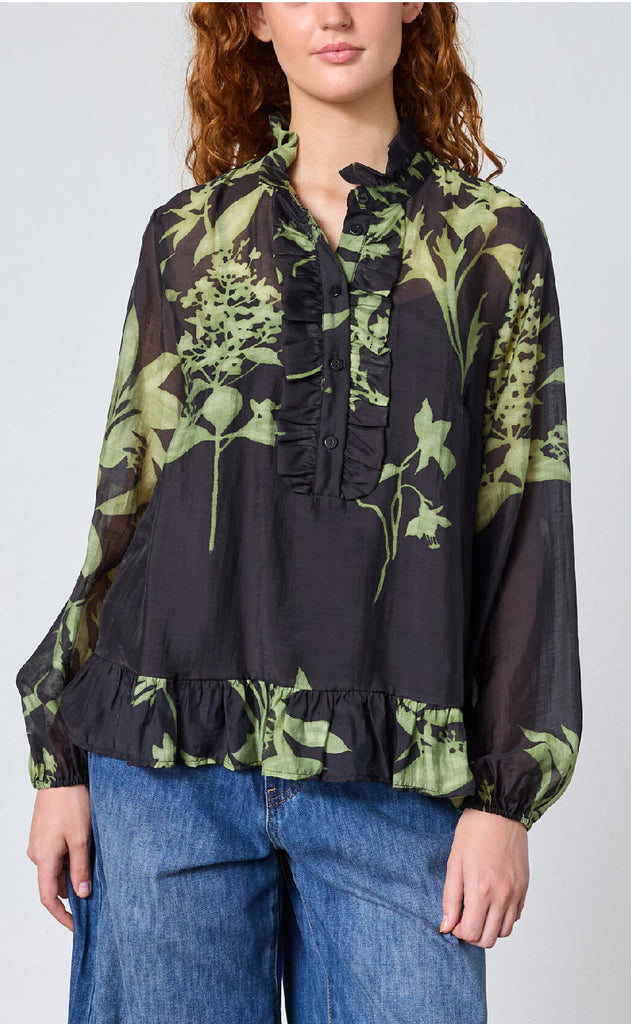 Love & Divine Bluse - Love1457 - Green Leaf