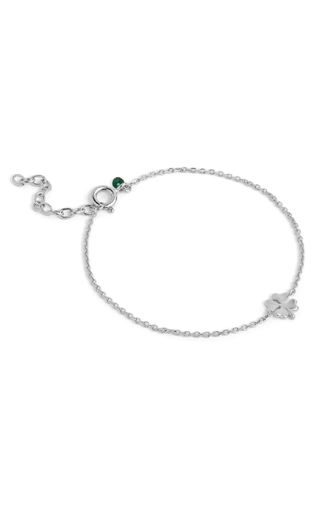 ENAMEL Copenhagen Armbånd - Four-Leaf Clover - Silver Colour