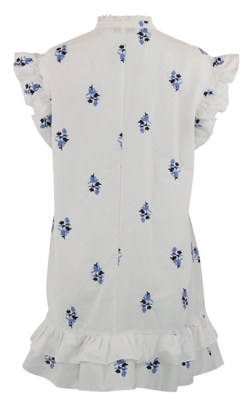 Continue Kjole - Lee Embrodery - White With Embro