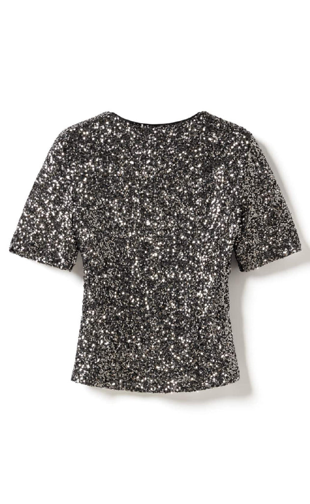 Noella Bluse - Lemon - Black Silver