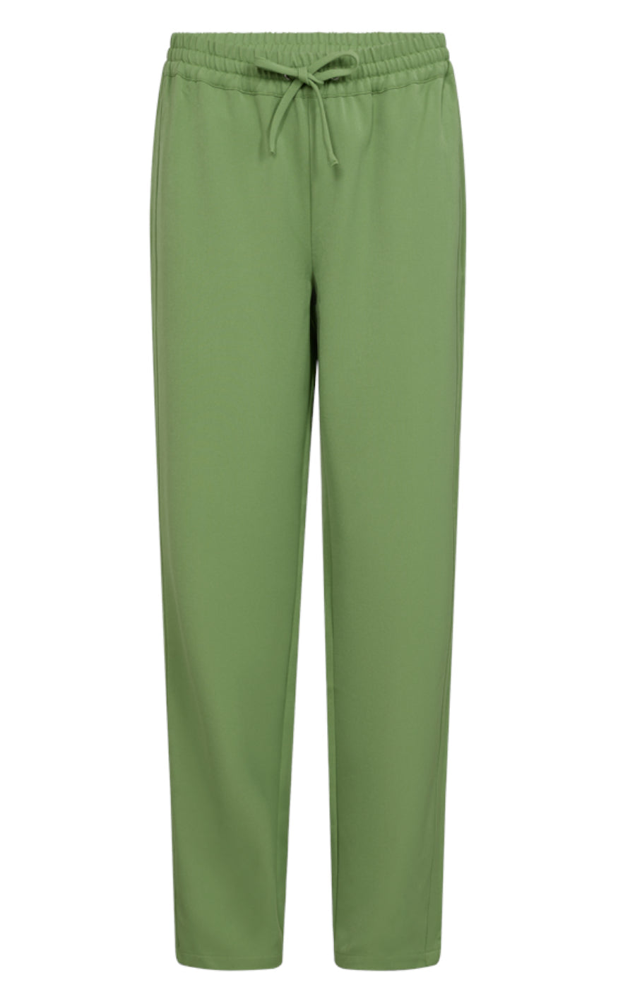Freequent Bukser - Lenna - Piquant Green W. Olive Night