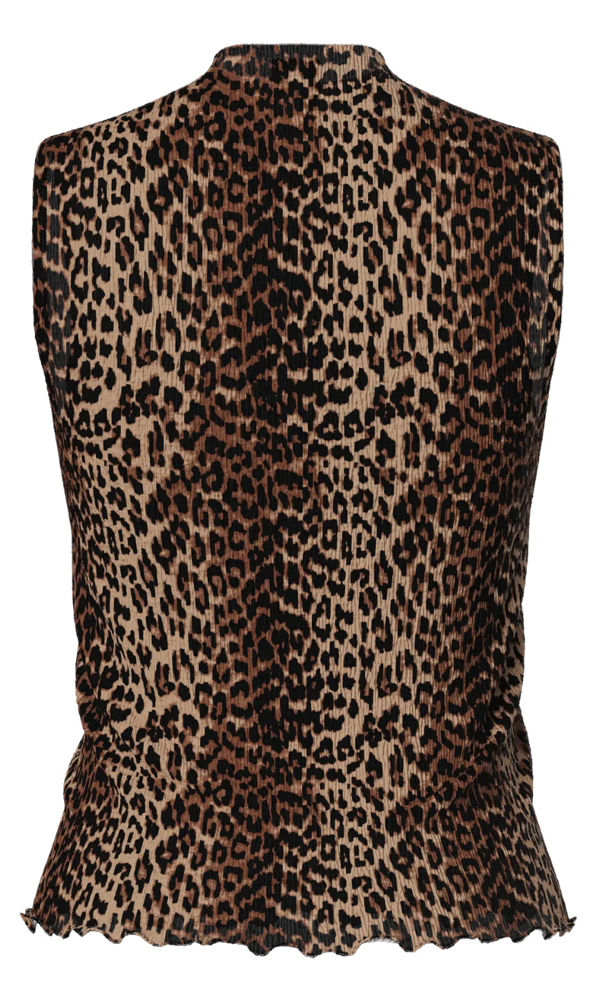 Pieces Topp - Flora - Black Leo
