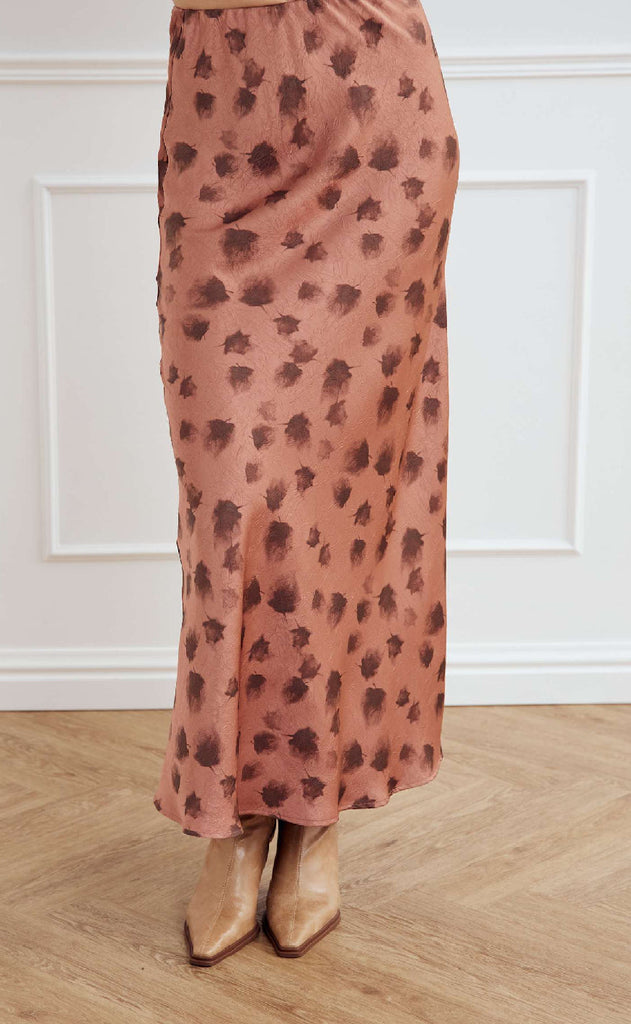 Noella Skjørt - Leonora - Cosette Rust Print