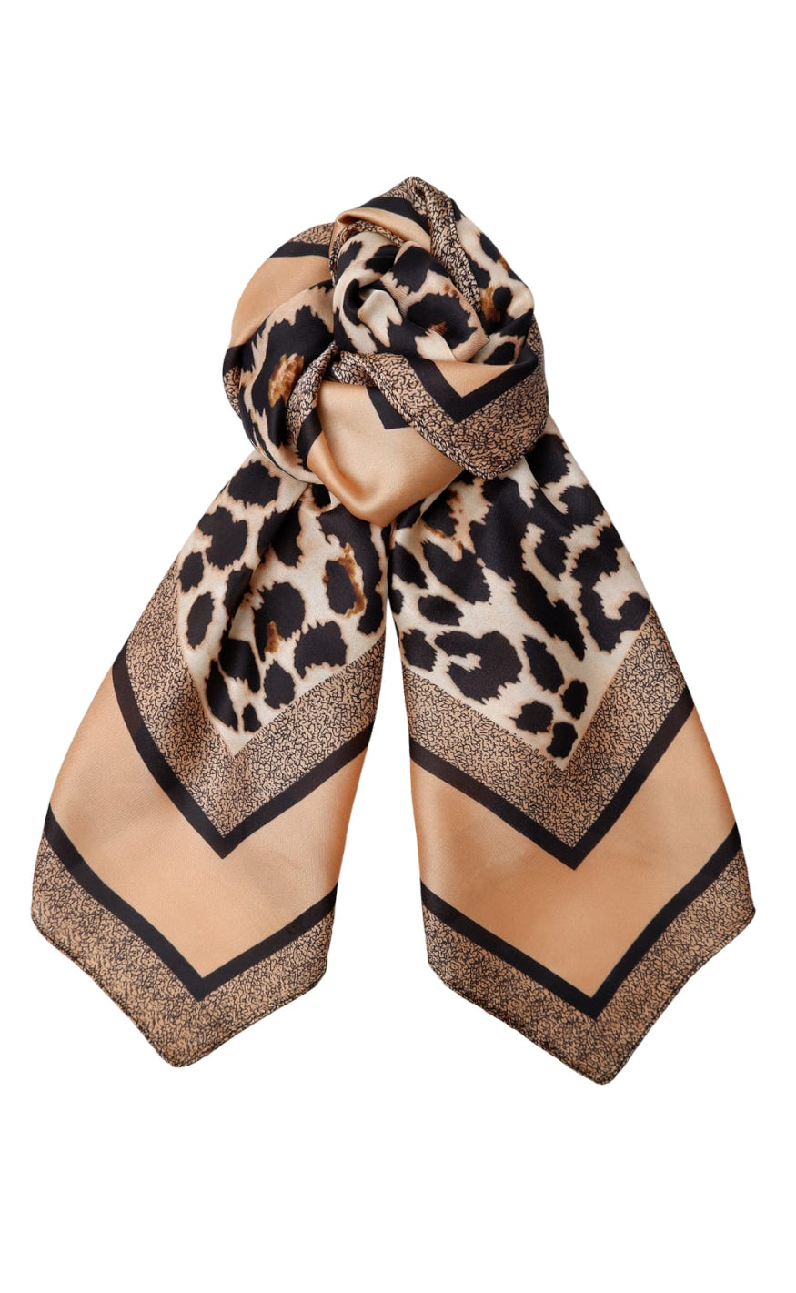 Black Colour Skjerf - Leo Mini - Golden Leo