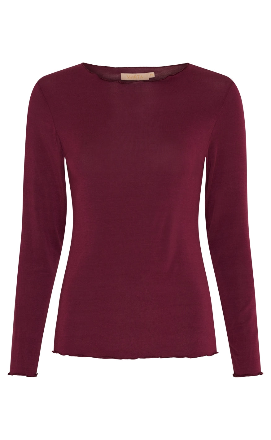 Marta Du Chateau Bluse - Leonora - Wine