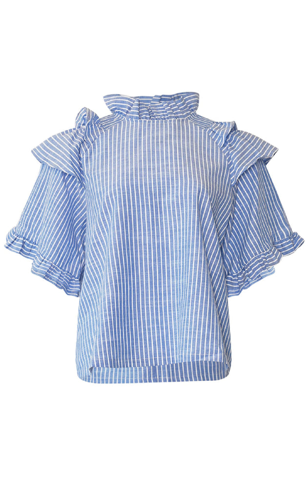 Noella Bluse - Lesly - Blue Stripe