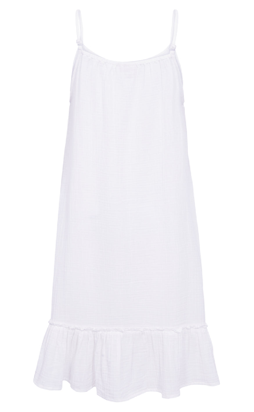 Freequent Kjole - Uline - Brilliant White