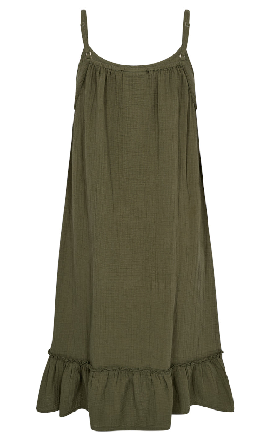 Freequent Kjole - Uline - Deep Lichen Green