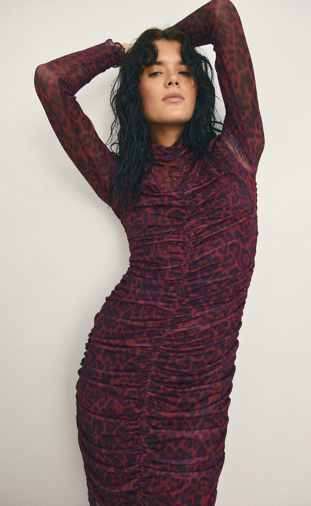 Noella Kjole - Lilou - Chinara Red Print