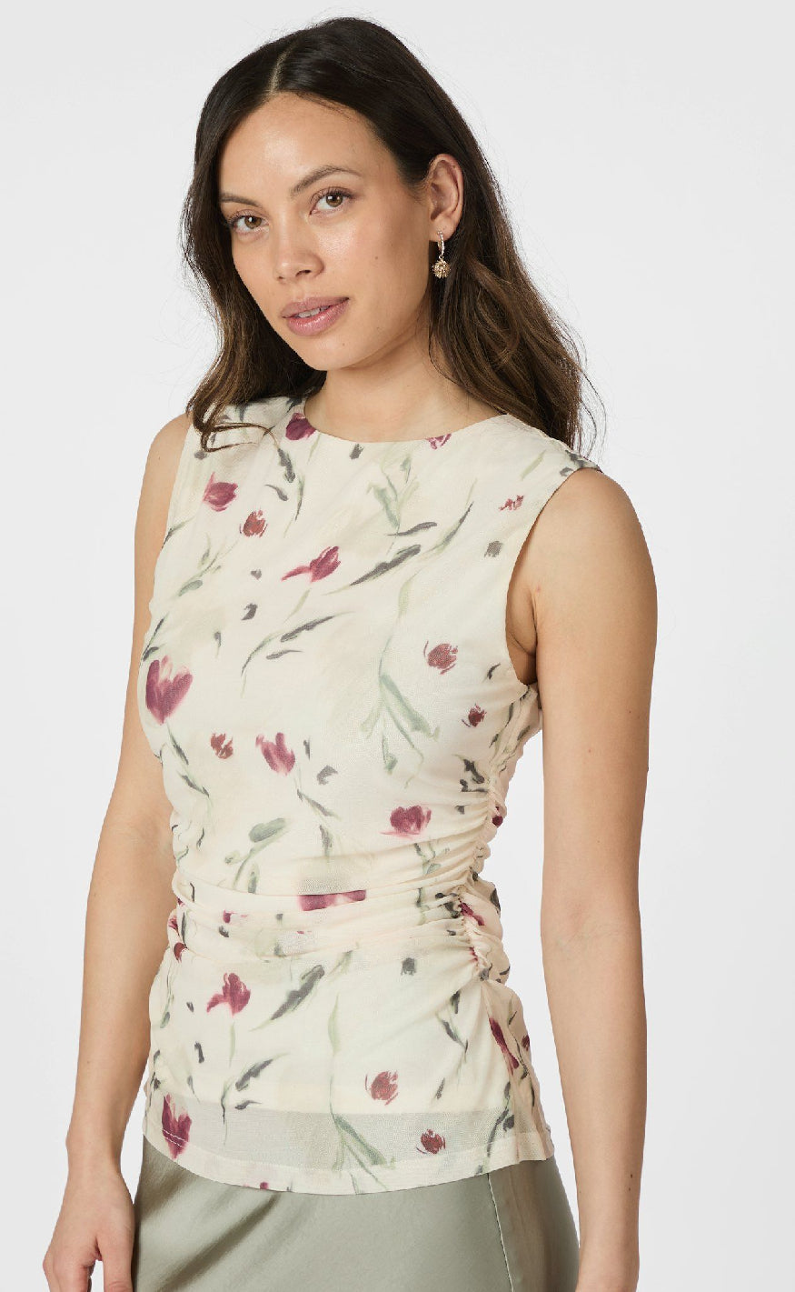 Neo Noir Topp - Liblana Artist Mesh - Creme