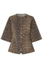 Global Funk Bluse - Lila-G - Leopard Mist