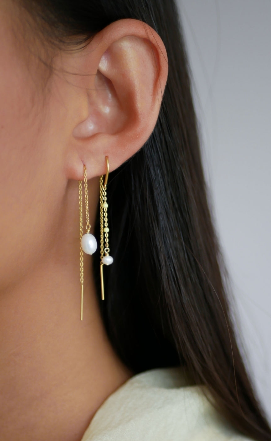 ENAMEL Copenhagen Øreringer - Lilja - Gold