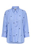 ONLY Skjorte - Lina Grace - Moonlight Blue/Stripe