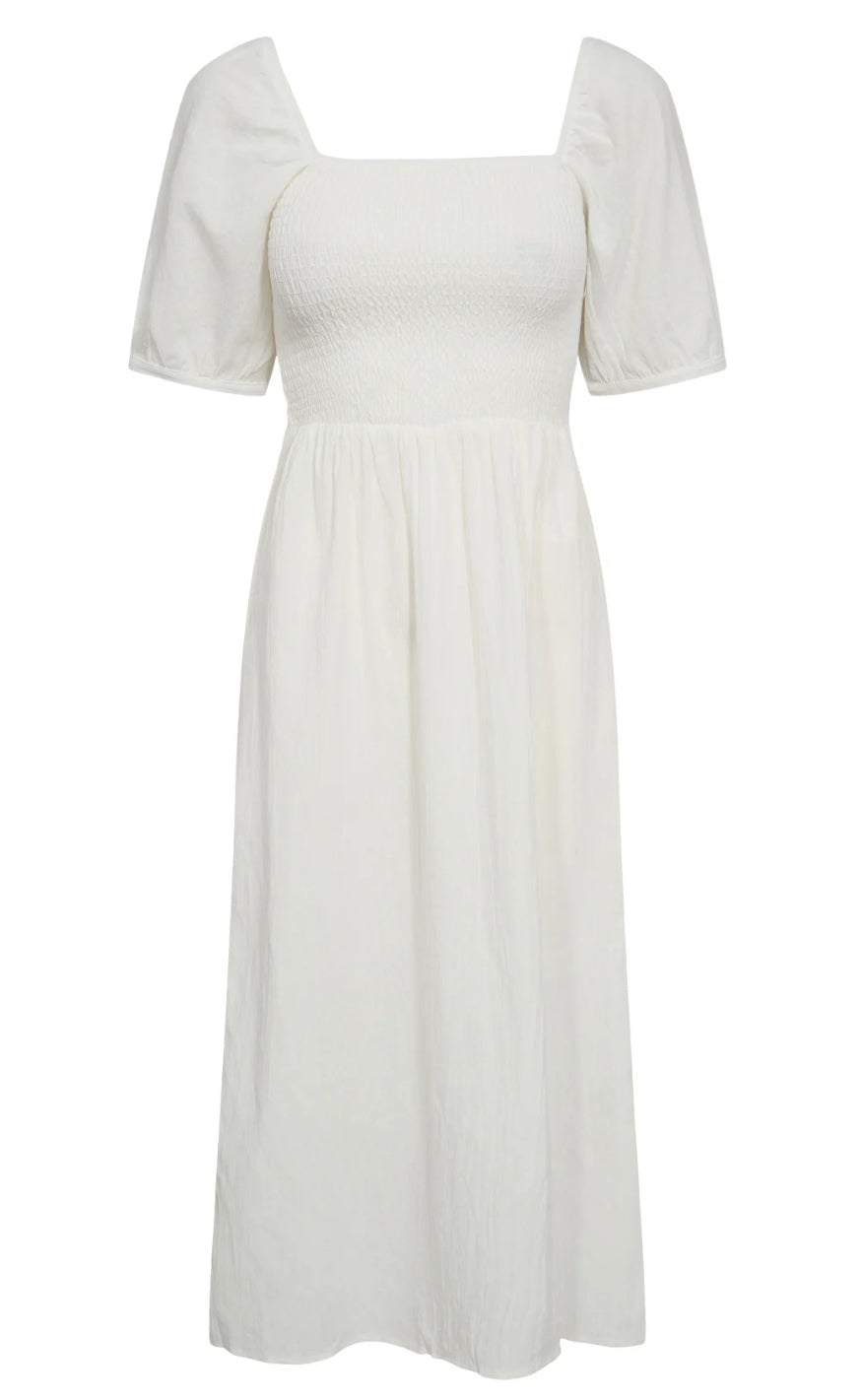 Liberte Kjole - Line - White