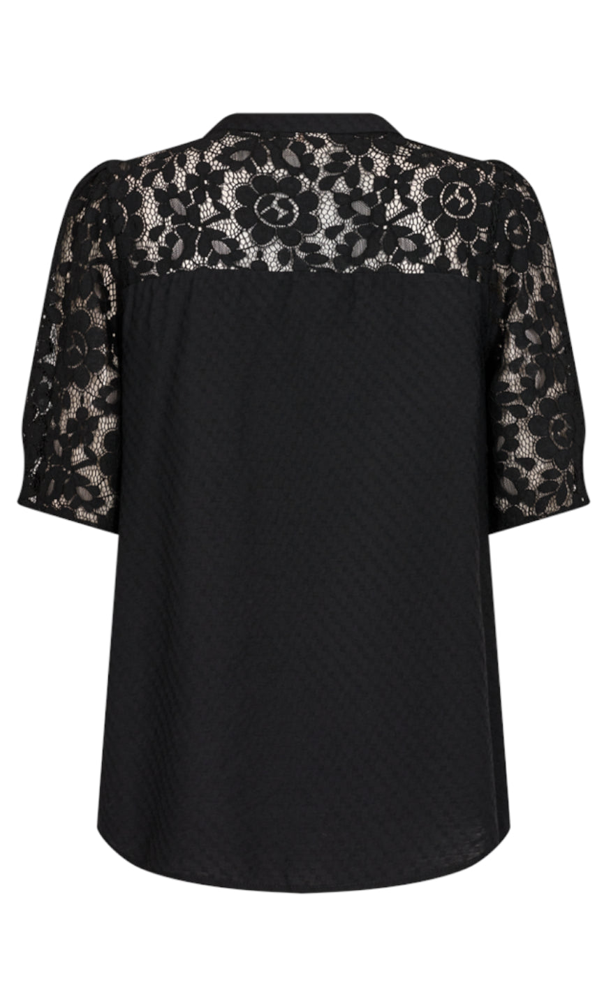 Freequent Bluse - Vialipa - Black