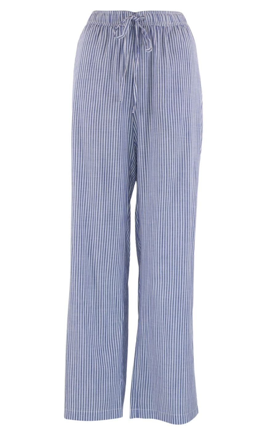 Continue Bukser - Lis Small Stripe - Blue/White