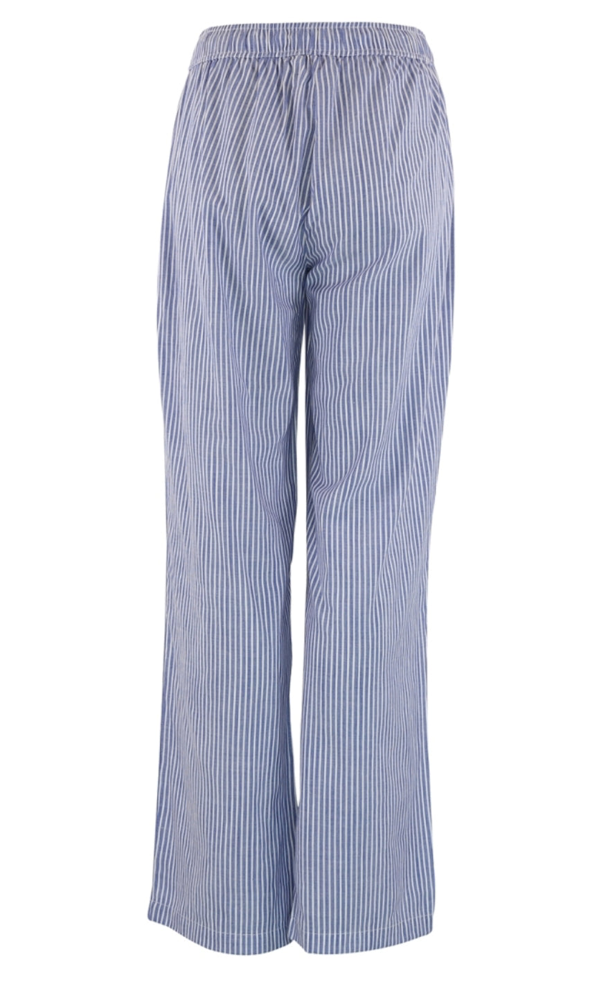 Continue Bukser - Lis Small Stripe - Blue/White