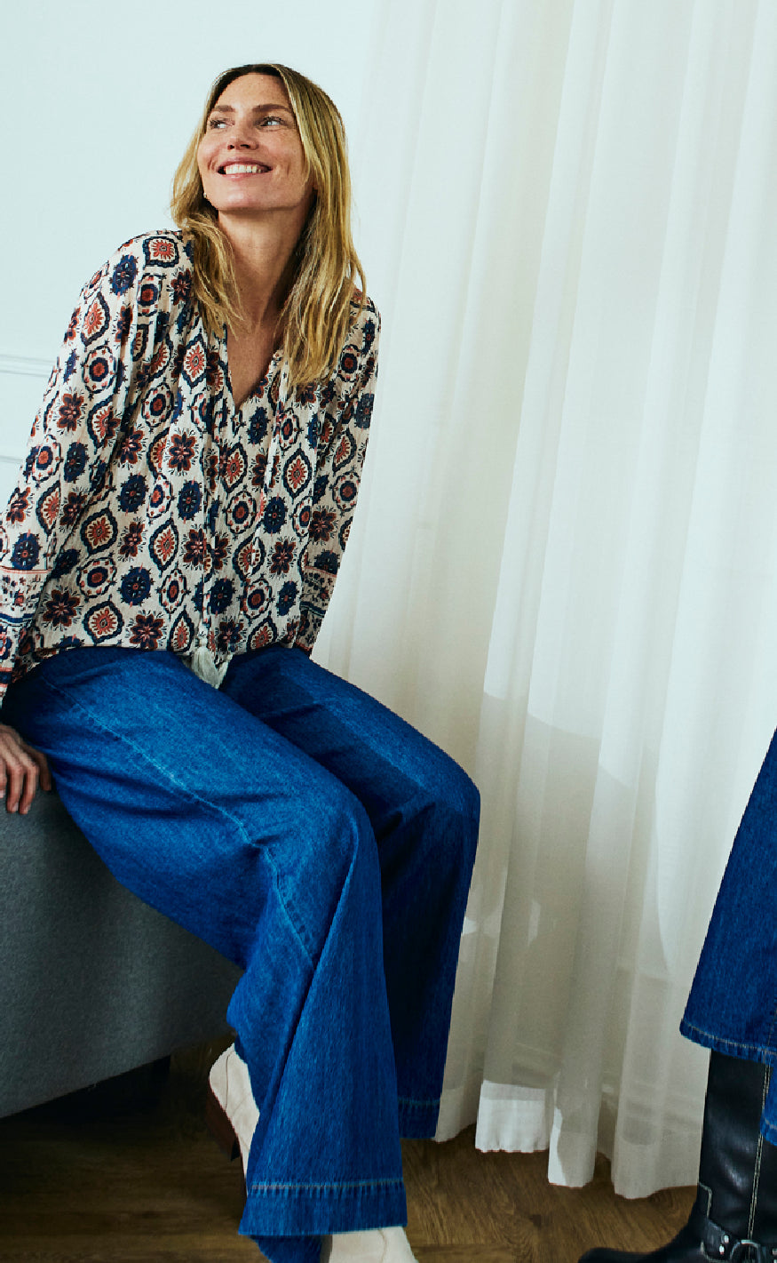 Freequent Bukser - Lisea - Medium Blue Denim