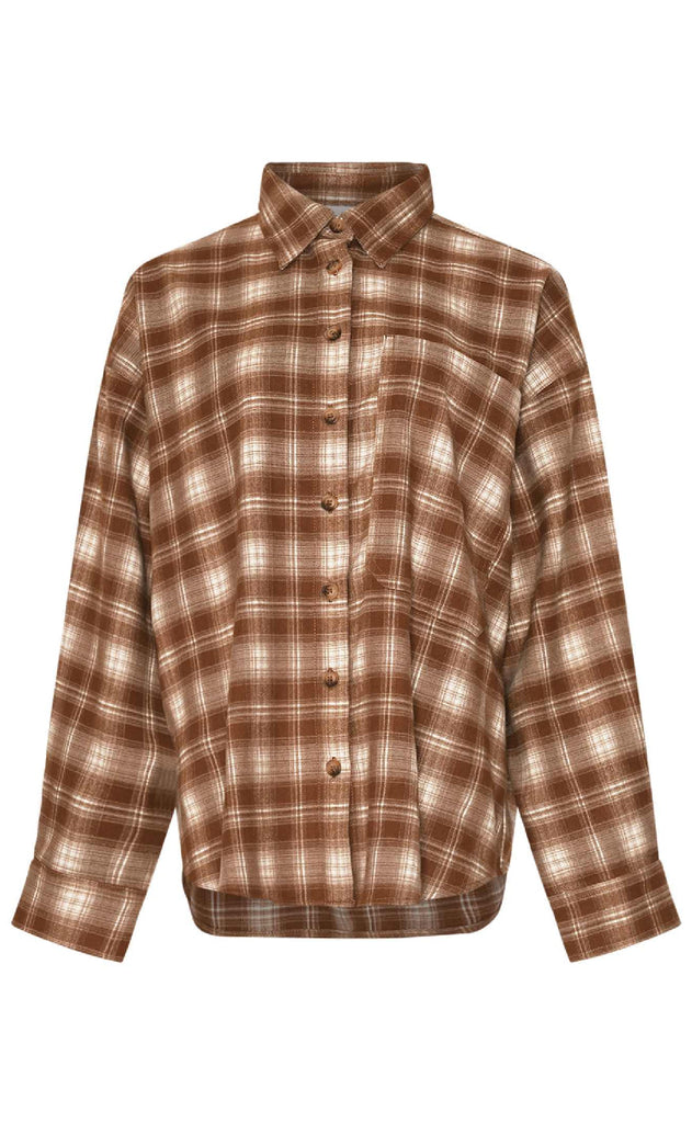 Noella Skjorte - Lisa - Celestin Brown Check