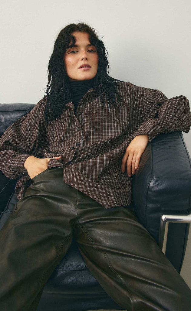 Noella Skjorte - Lisa - Cari Brown Check