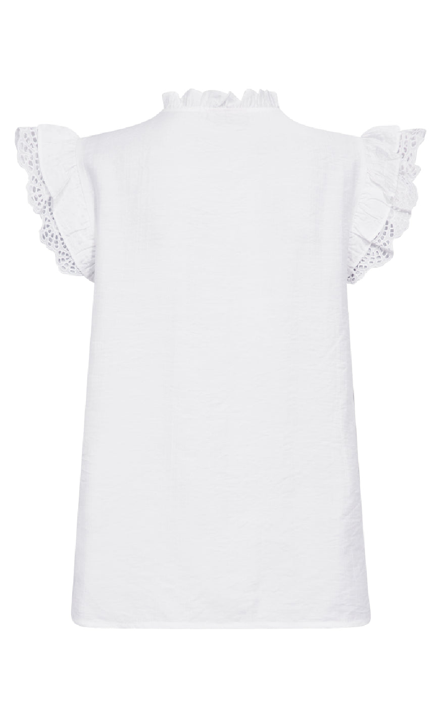 Freequent Bluse - Lisa - Brilliant White