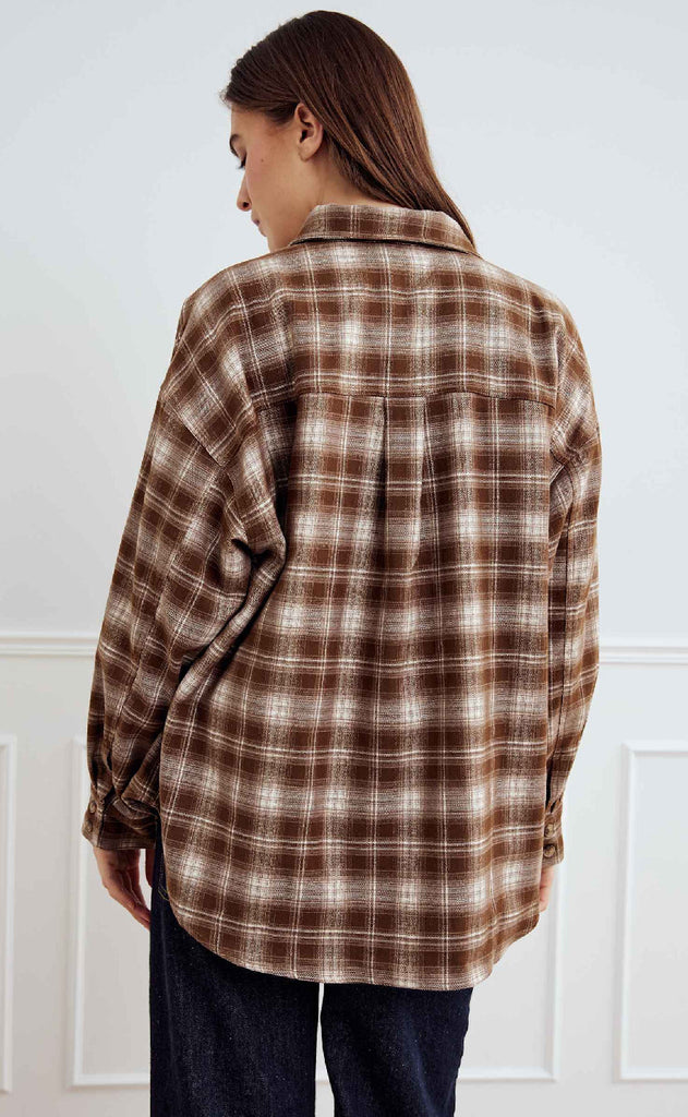 Noella Skjorte - Lisa - Celestin Brown Check
