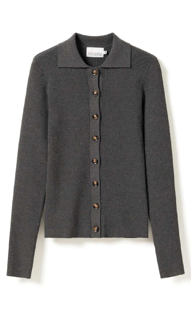 Noella Cardigan - Livanna Knit - Medium Grey Mel.
