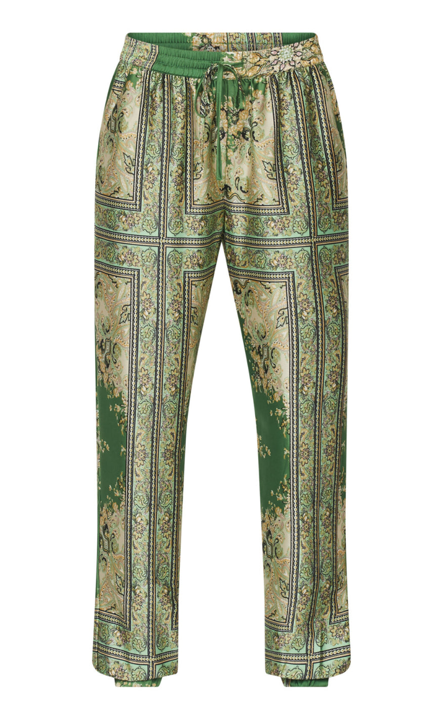 Love & Divine Bukser - Love564-20 - Green Paisley