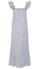 Pieces Kjole - Apia - Coronet Blue/Bright White
