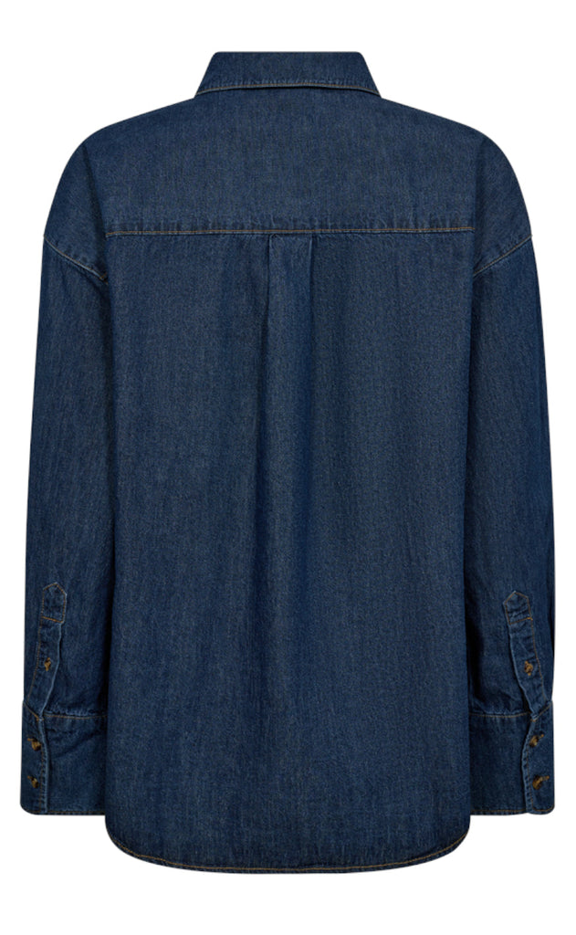 Freequent Skjorte - Lisea - Medium Blue Denim