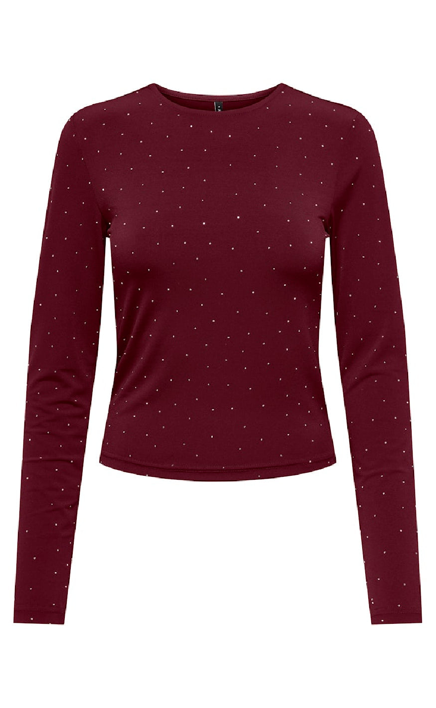ONLY Bluse - Zita - Cabernet Silver Rhinstones